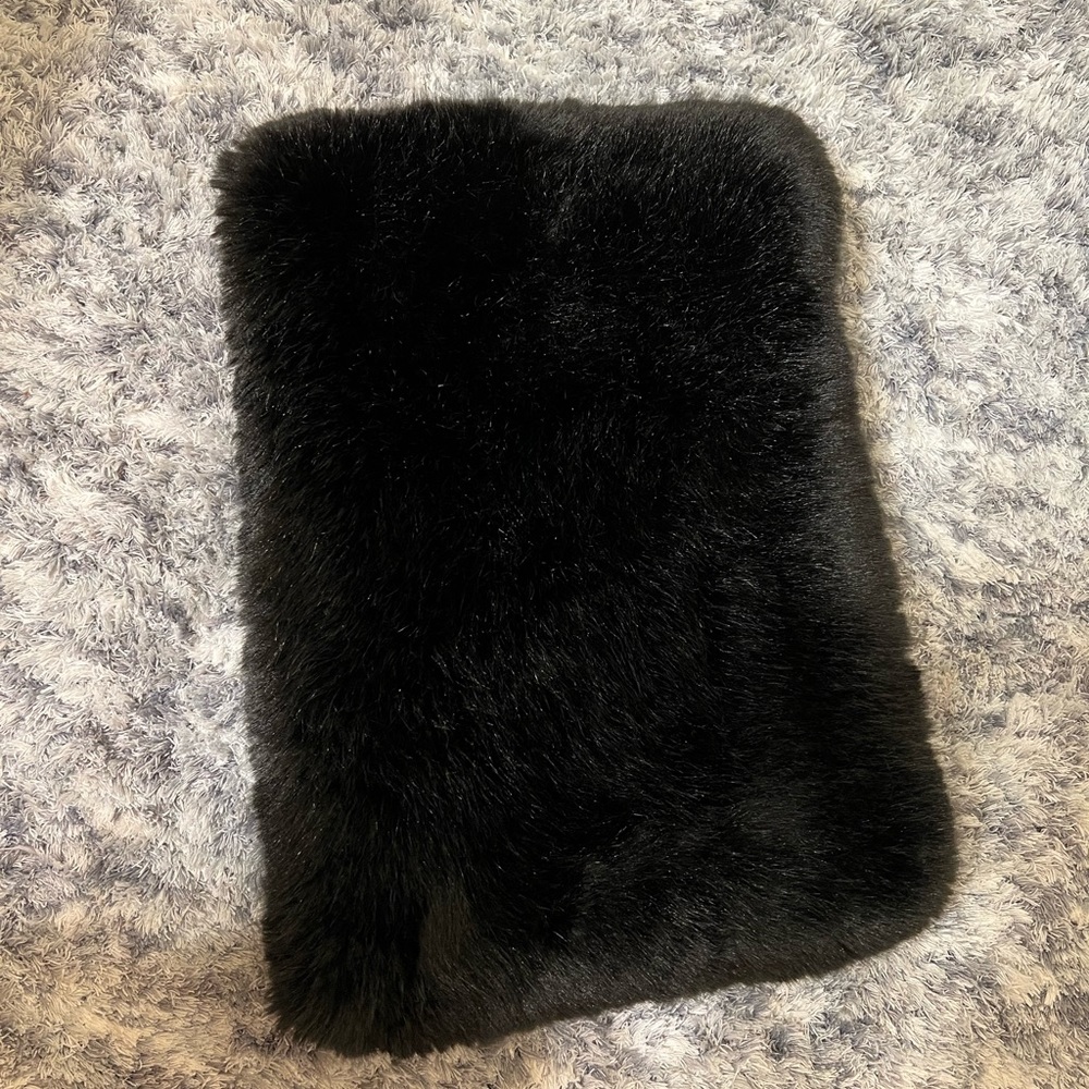 Babaton Faux Fur Infinity Funnel Scarf Collar Neck Warmer black